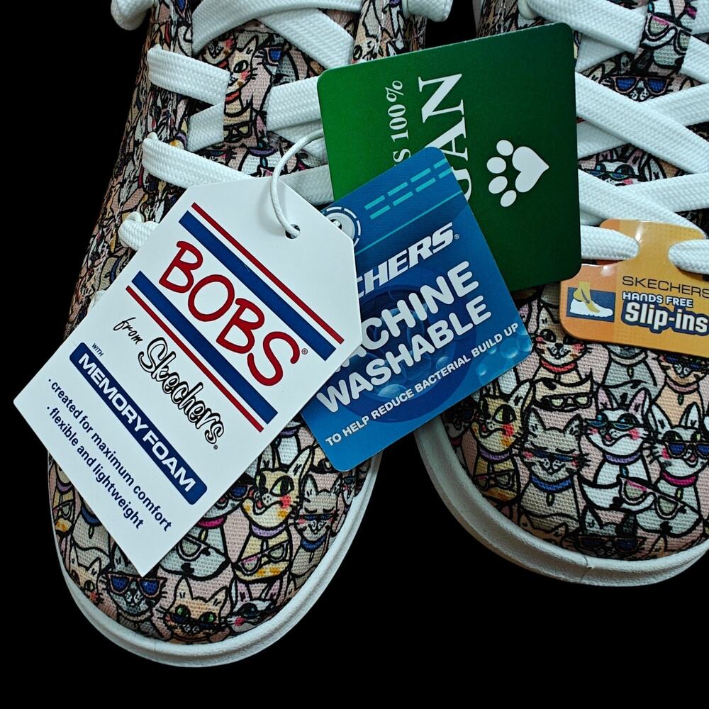Skechers Womens D’Vine Kitty Cool Cats Slip-Ins Sneakers Size 7.5 Canvas NEW - Picture 6 of 14
